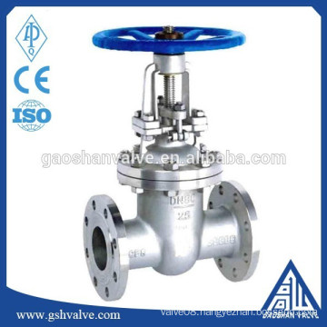 ansi astm a351 cf8 stainless steel gate valve